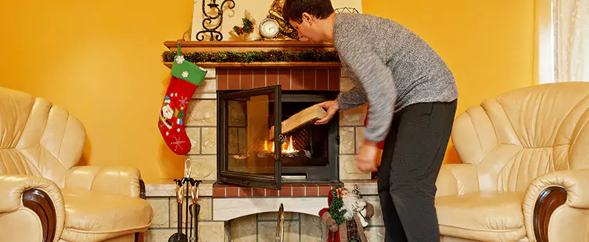 Rusted Metal Fireplace Restoration in Jacksonville, Florida